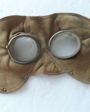 Maschera da pilota Prima Guerra Mondiale.